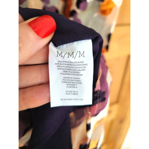 Cabi Burnout Velvet Mini Slip Dress MEDIUM Moody Floral Festival Cocktail Artsy - Picture 5 of 8